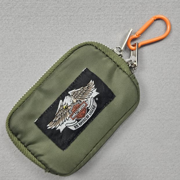 할리데이비슨 라벨 패치드 커스텀 월렛 키링 ( 12X8 ) / 11673