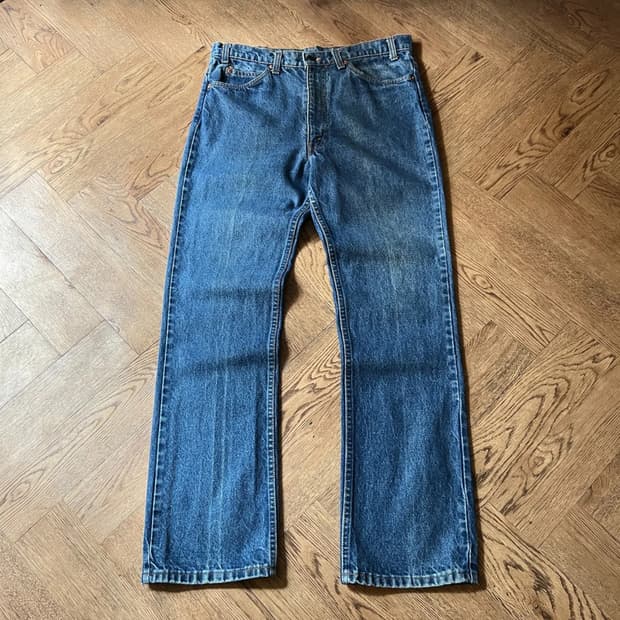 [36]80's 리바이스 20517-0217 오렌지탭 USA 플레어진