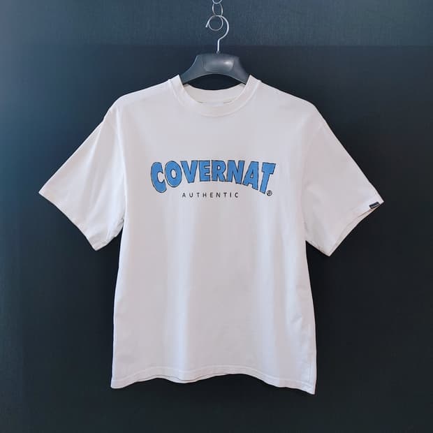 COVERNAT 커버낫 블루로고 반팔라운드티