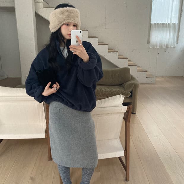 메이비베이비 후리스 플리스자켓 부클 집업 자켓 점퍼 겨울 디어리스트