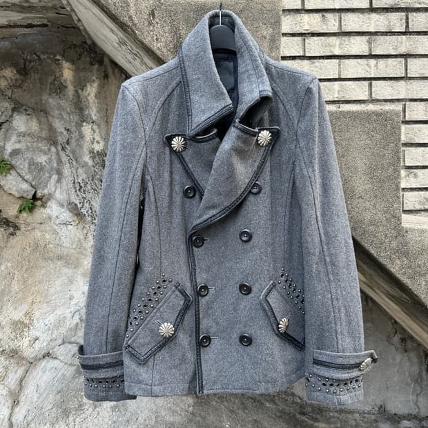 MIDAS stud leather trimming double