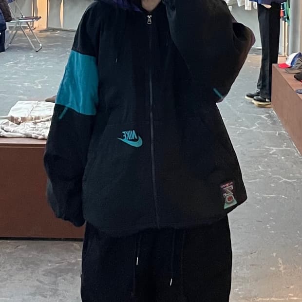 나이키 90s 알론조 모닝 샬럿 호네츠 백로고 자켓 H1357