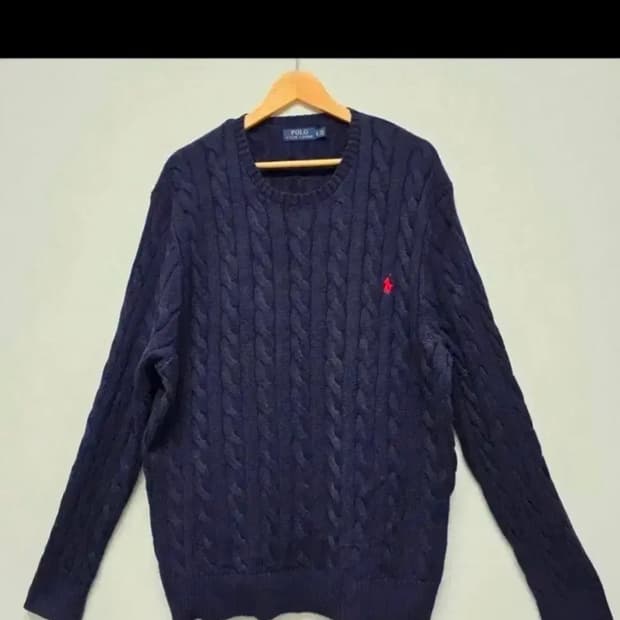 폴로 네이비 니트