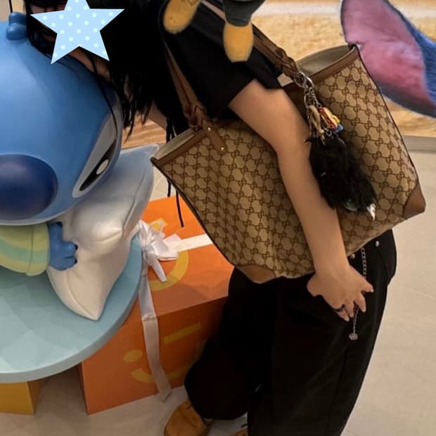 구찌 캔버스 쇼퍼백