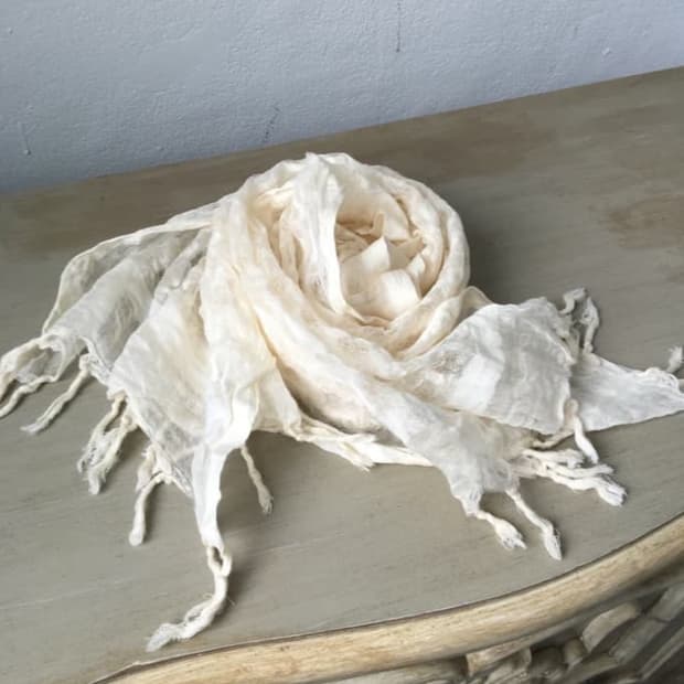 net pattern 스카프 목도리