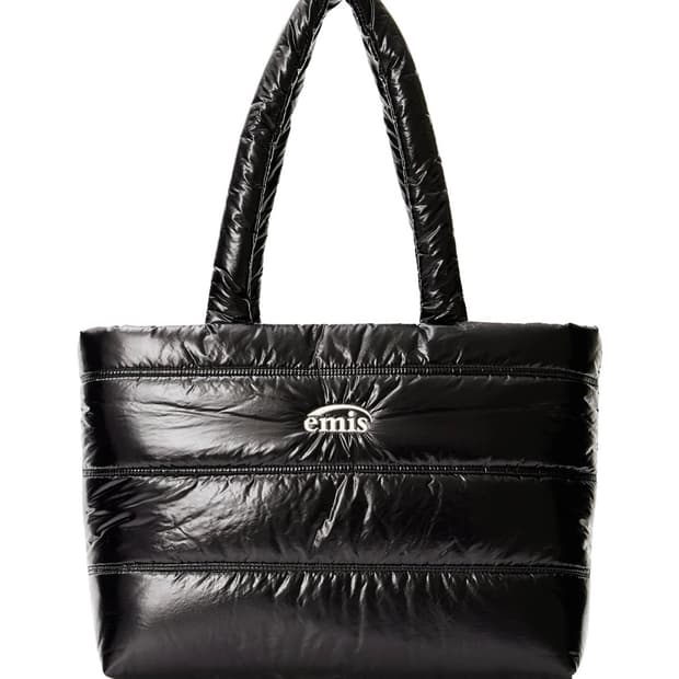 emis 이미스 글로시 패딩 호보백 블랙