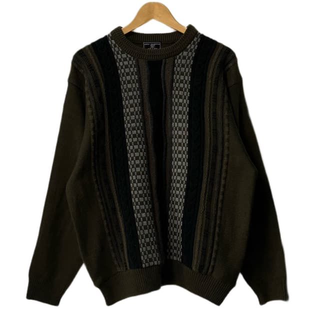 빈티지 패턴 울 니트