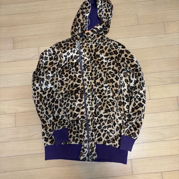 jelly beans 호피 후드집업