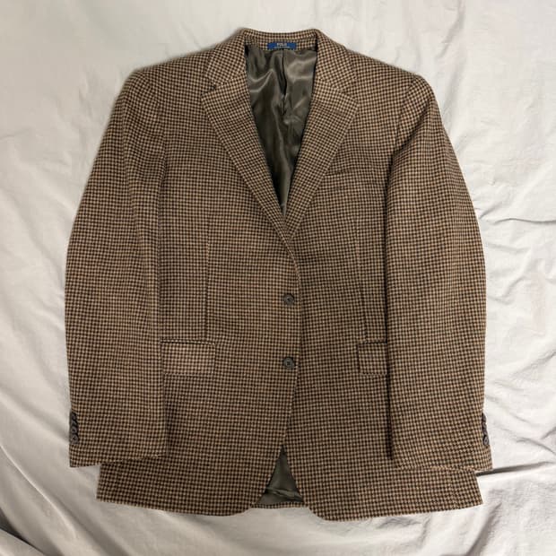 폴로 브라운 하운드투스 블레이저 스포츠코트 자켓 42R