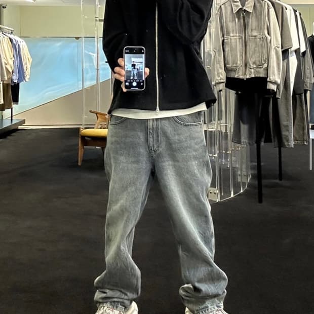 @91yxng 님 착용 우영미 SOLID라인 데님팬츠 50사이즈