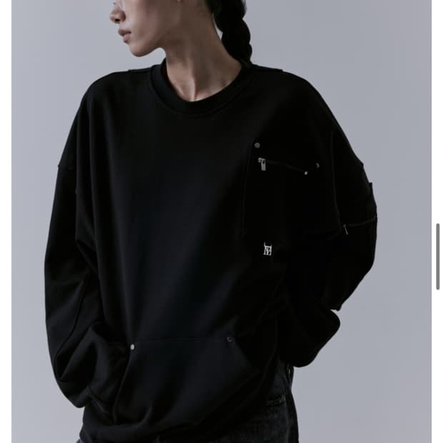 트리밍버드 Multi Pocket Over-fit Sweat Shirt 