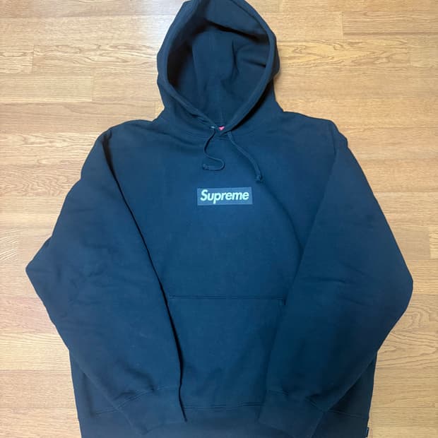 [XL]슈프림 서울 박스로고 후드