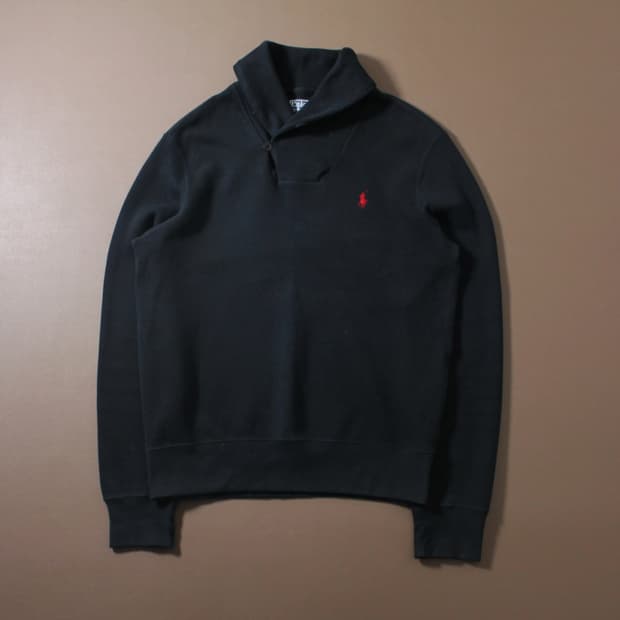 Polo 폴로 랄프로렌 넥카라 블랙 니트