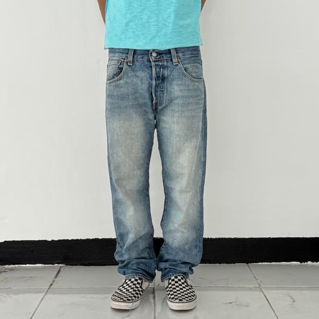 Levi’s 501 ’93 빈티지 페이드 연청 스트레이트 데님 팬츠
