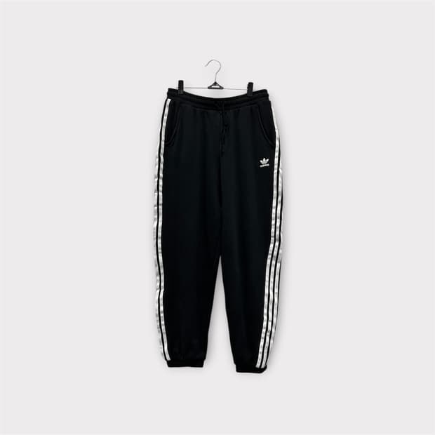 아디다스 트레포일 밴딩 조거 팬츠 L 삼선 블랙