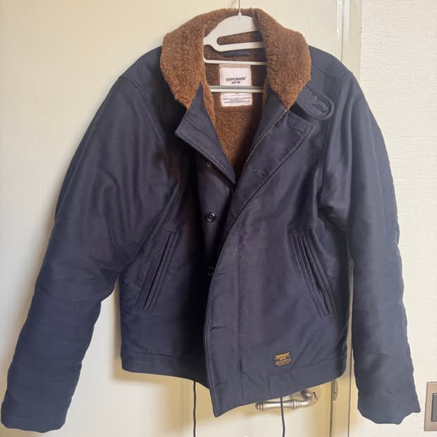 에스피오나지 네이비 퍼 자켓