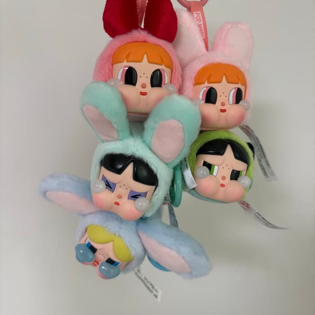 팝마트 크라이베이비 파워퍼프걸 인형 키링