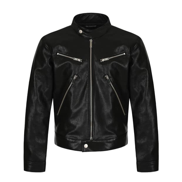 [M] (원가 40) 지즈루이스 레이서 레더 가죽 자켓 블랙 라이더
