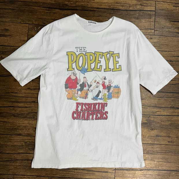 GABIZON  Popeye 뽀빠이 빈티지 반팔티셔츠 L사이즈