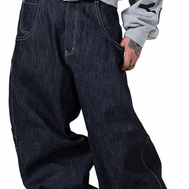 Protocol index retro baggy denim pants