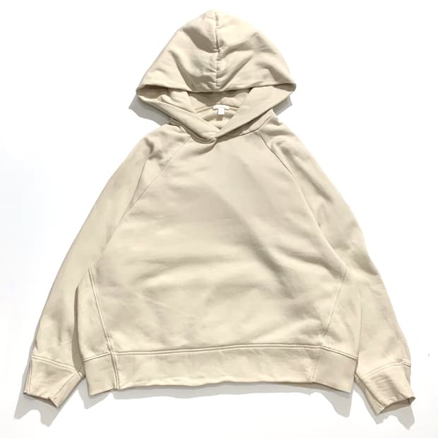 코스 아이보리 미니멀 후드티 