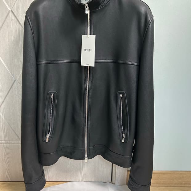 다이브인 WASHED LAMBSKIN HIGH NECK LEATHER J