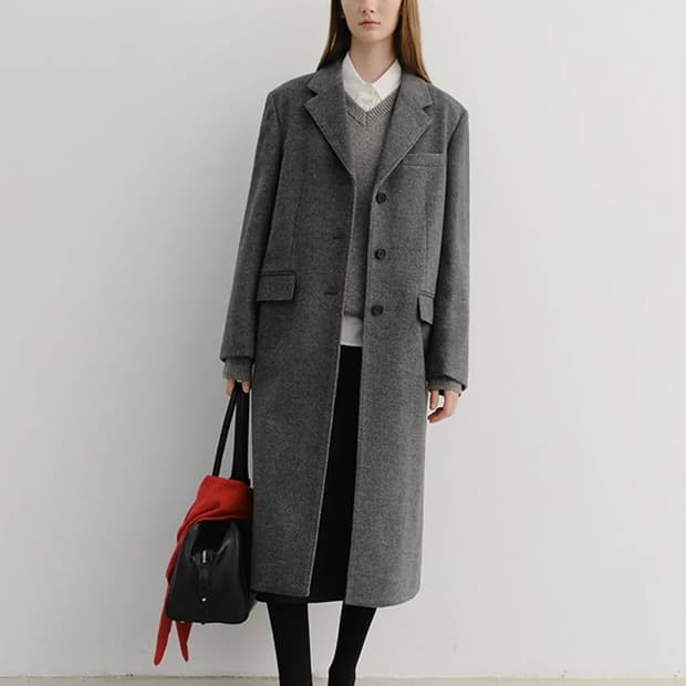 던스트 ESSENTIAL CASHMERE SINGLE COAT 코트