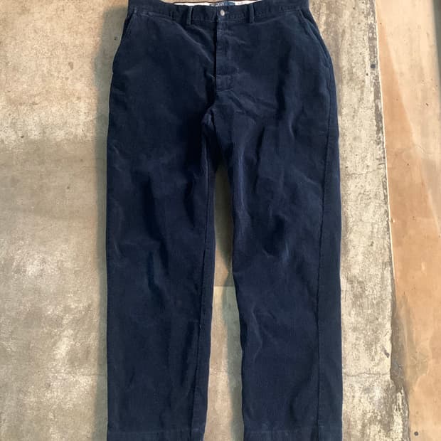 폴로 랄프로렌 플레인 프론트 코듀로이 팬츠 네이비 36X32