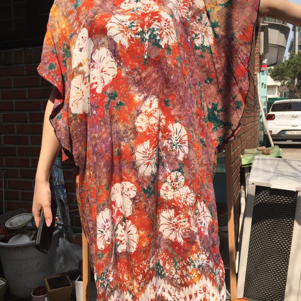 에스닉 카프탄 드레스