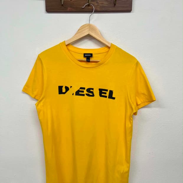 [M] Diesel 디젤 로고 프린트 반팔 티셔츠