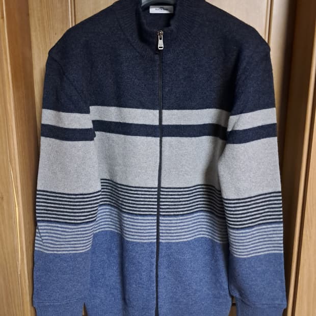 파크랜드 니트 집업 남성110(100~105)