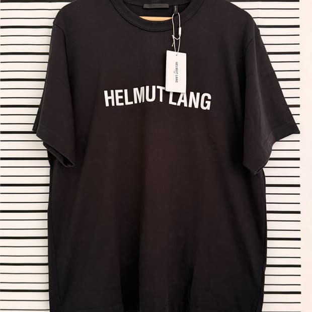 헬무트 랭(Helmut Lang) 로고 반팔