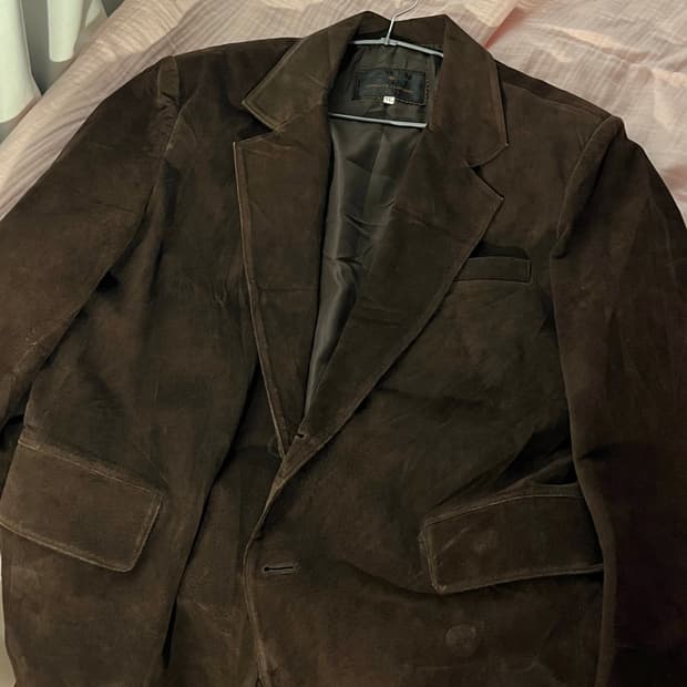 스웨이드 브라운자켓