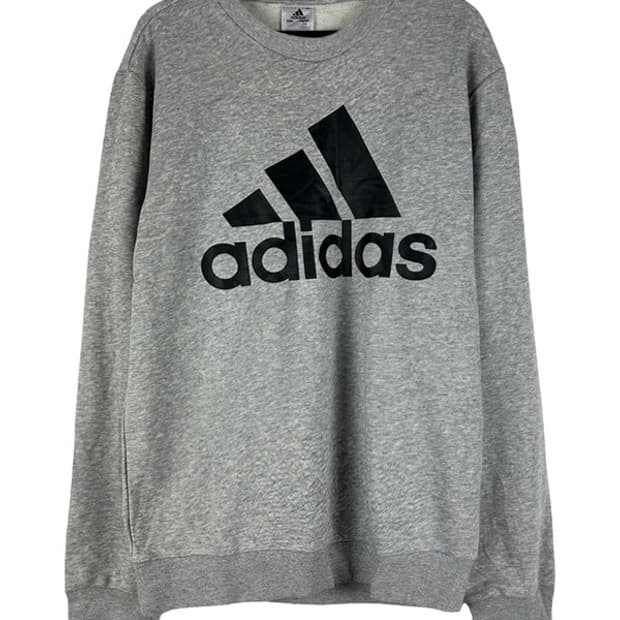 [M] ADIDAS 아디다스 빅로고 맨투맨 그레이