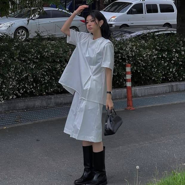 트리밍버드 상의_화이트