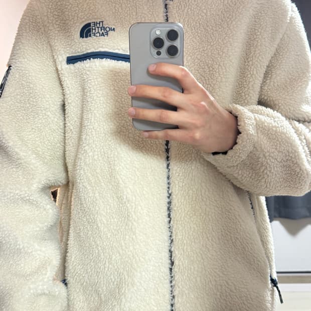 노스페이스 뽀글이 플리스 아이보리 (XL)