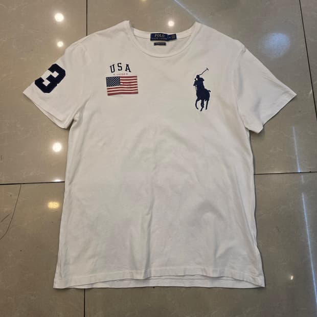 폴로랄프로렌 성조기 빅포니 반팔티셔츠 M