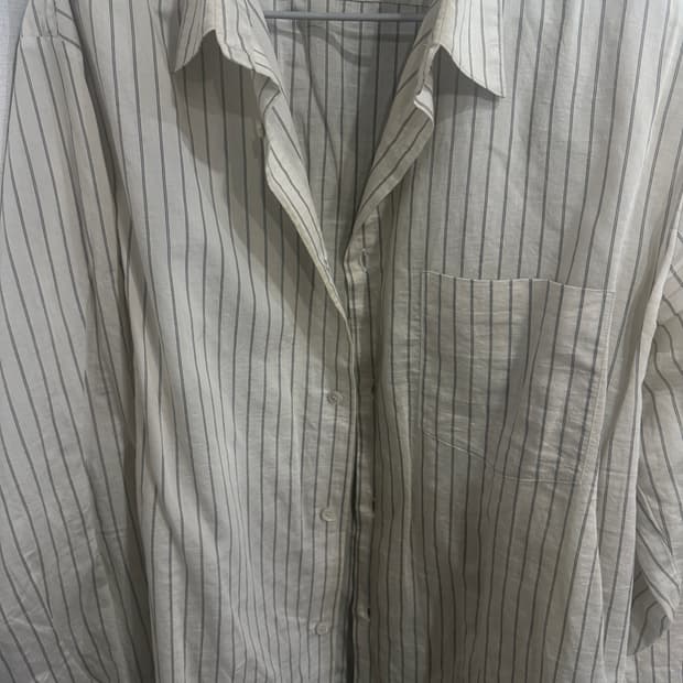 렉토 25fw 레아 스트라이프 셔츠 m