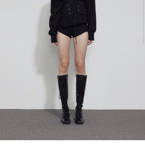 CORSET SWEATSHIRT, BLACK