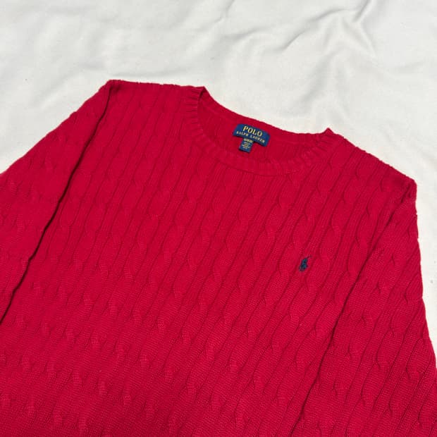 XL 폴로랄프로렌 여성용 케이블 니트