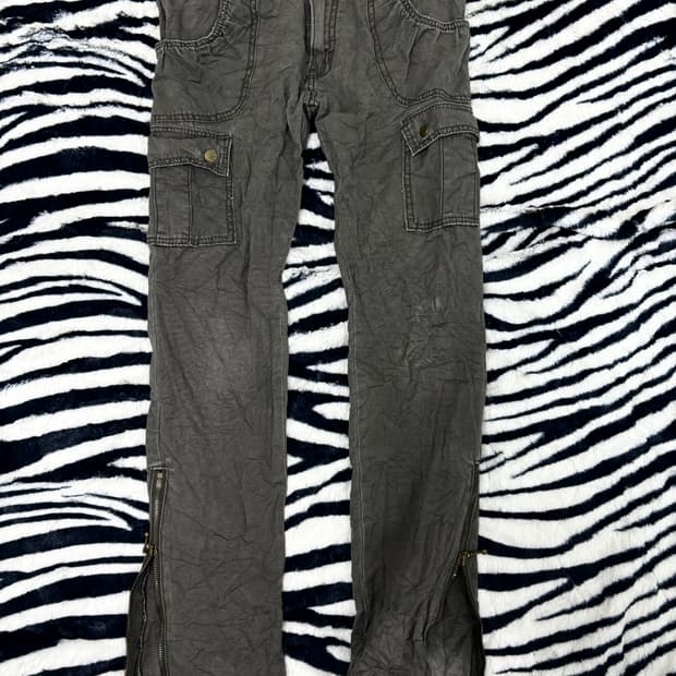 Side Zip Detail Cargo Pants