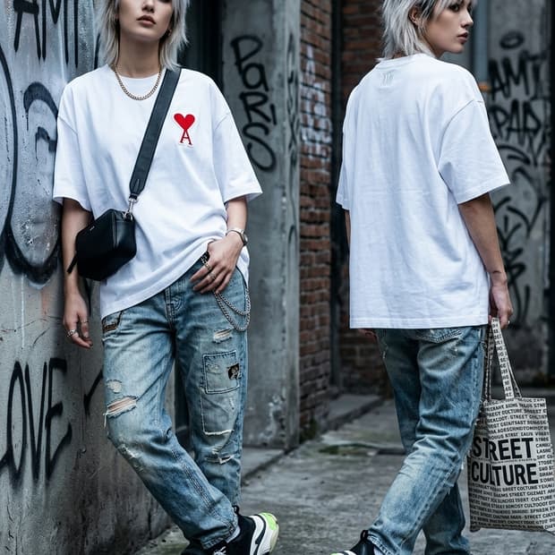 레플 아미 화이트 반팔티 95