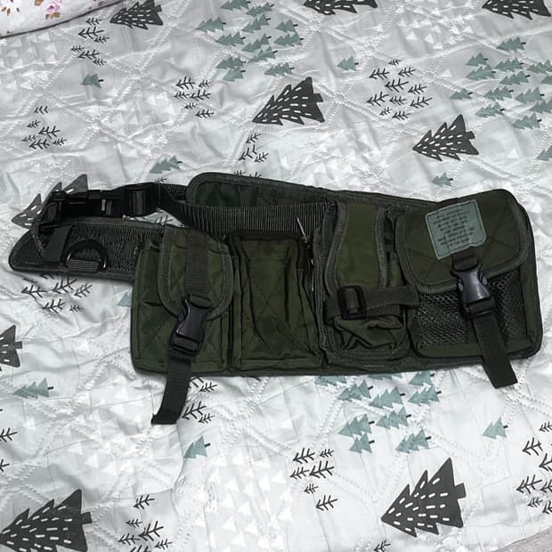 밀리터리 힙색 슬링백