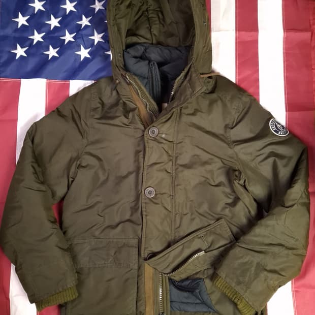 오리지날 아베크롬비 패딩 후드 야상