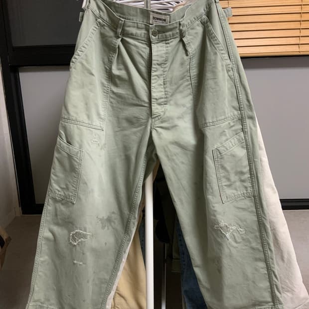 바우와우 REPAIRED USAF 메카닉 팬츠 (라지)
