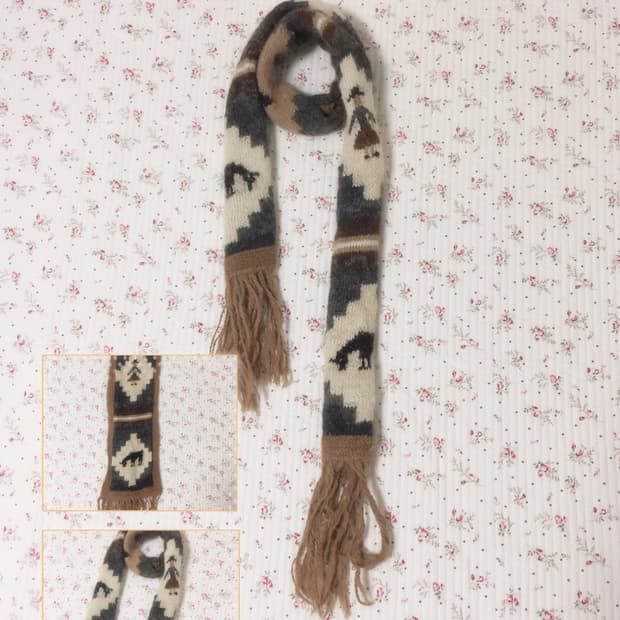 빈티지 히피모리 노르딕 머플러