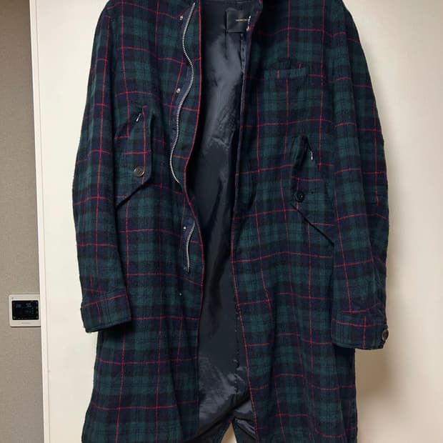 언더커버 축융 울 코트