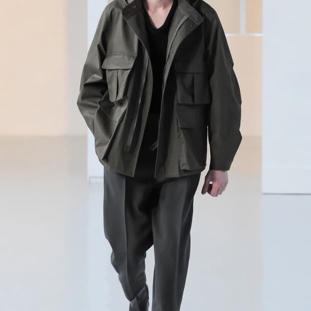 르메르 15aw 밀리터리 후드 자켓