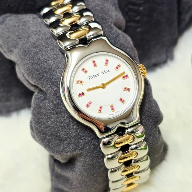 티파니테소로18k다이아시계 정품 여성용