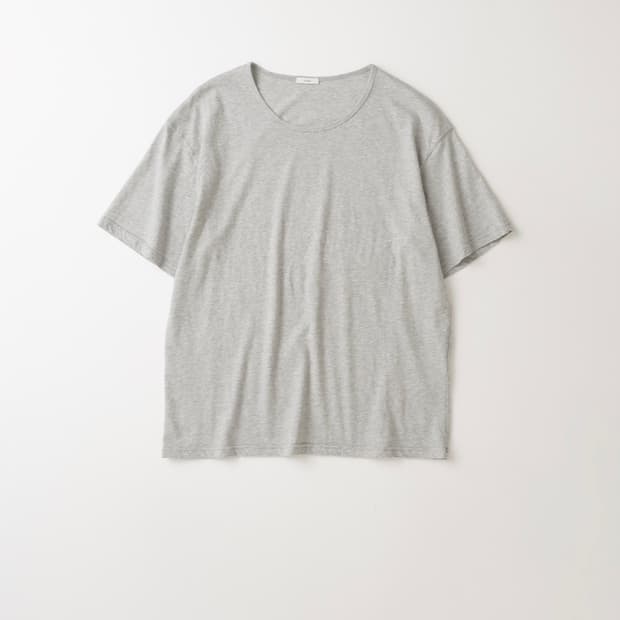 Mylibrary 117 silky  half tee 멜란지 그레이 L